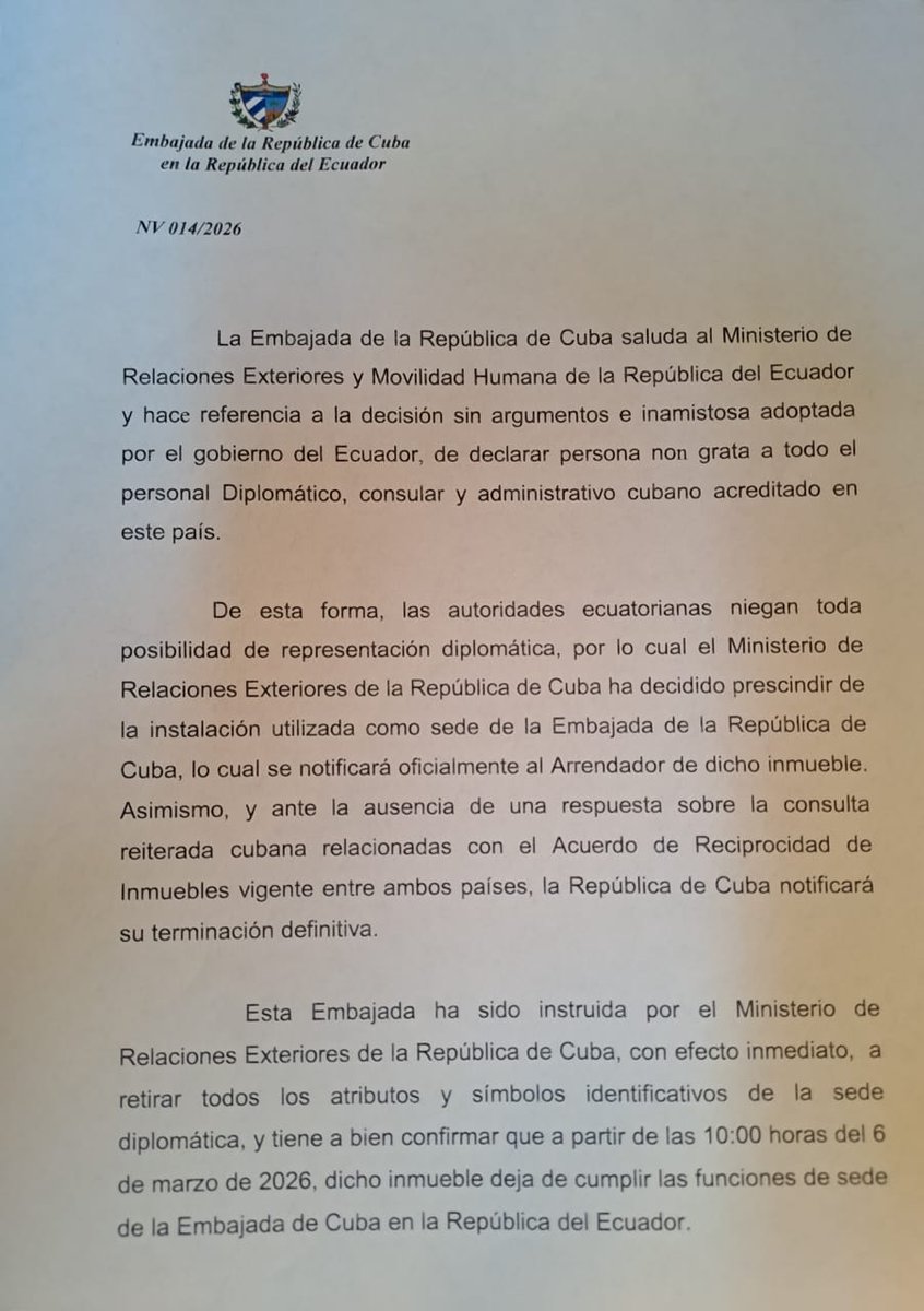 Embajada de la República de Cuba en Dominica tweet media