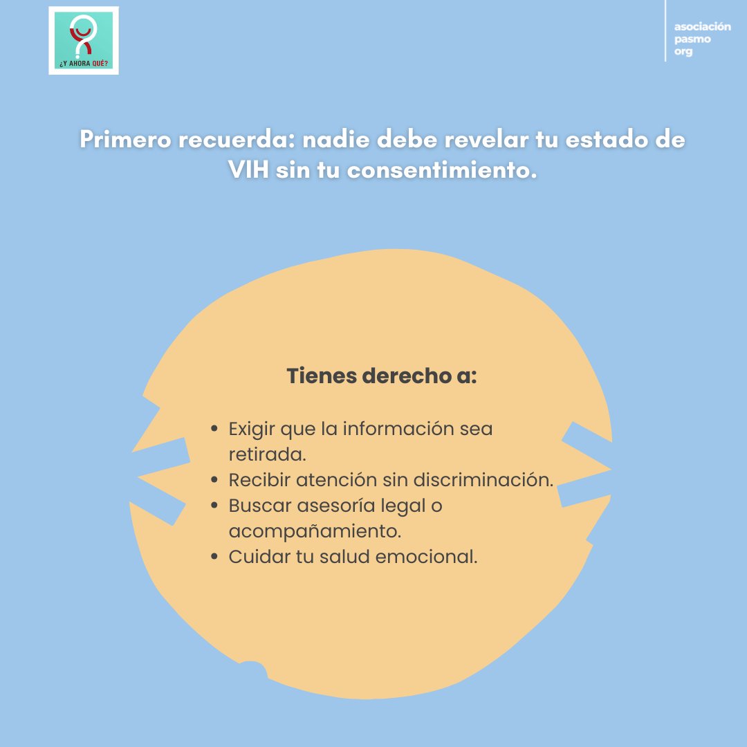yahoraqueinfo's tweet photo. El resultado de tu prueba es privado y confidencial. Conoce tus derechos y opciones. #VIH #YAhoraQue #UnaVidaPositiva https://t.co/3A8A16a95B