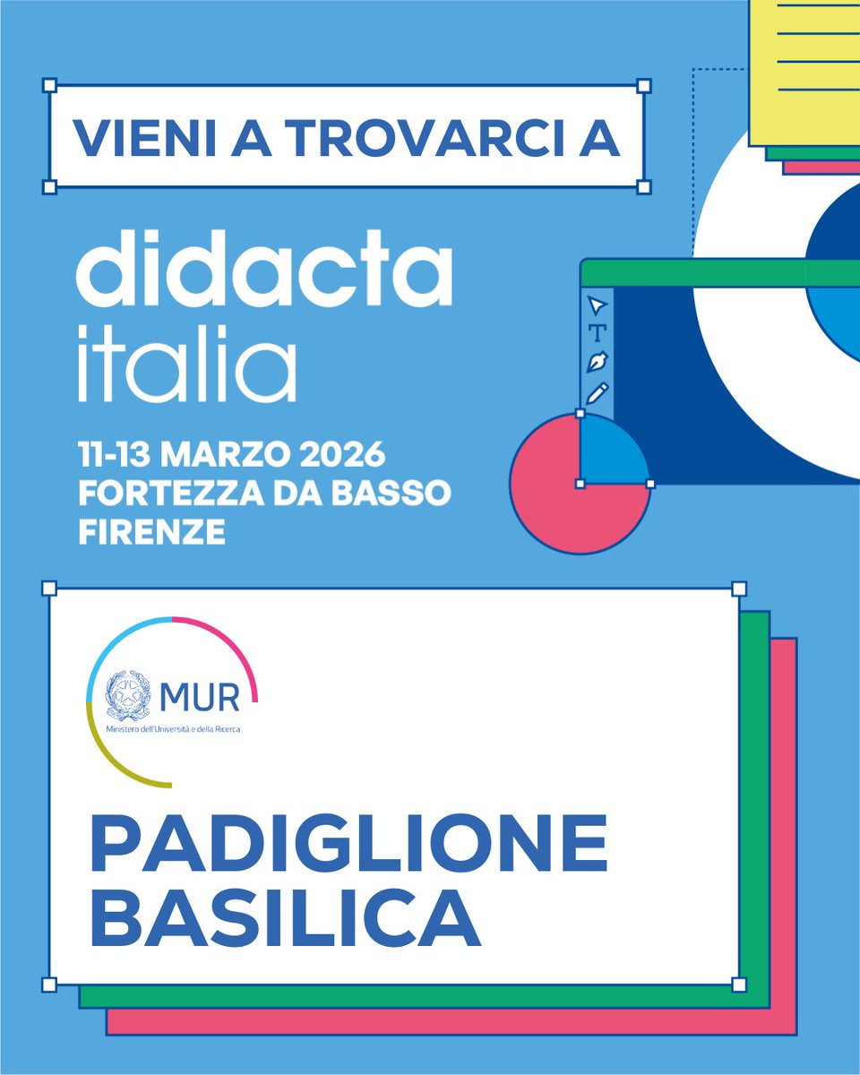 Il Ministero dell’Università e della Ricerca torna a Didacta Italia 2026.

Dall’11 al 13 marzo alla Fortezza da Basso di Firenze il MUR sarà protagonista con incontri e iniziative dedicati a intelligenza artificiale, orientamento, innovazione didattica e futuro della formazione.