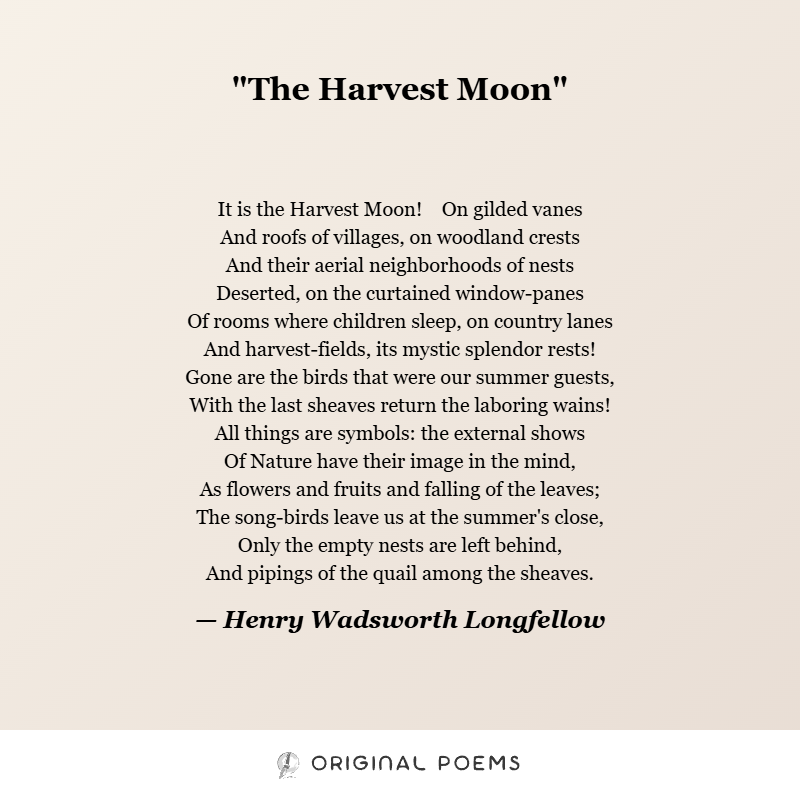 0riginalpoems's tweet photo. A beautiful example of the sonnet form reflecting on nature and time.

What image in this poem stays with you the most?

#Longfellow #Sonnet #HarvestMoon #ClassicPoetry #PoetryCommunity #NaturePoetry https://t.co/Umnnr31e1P