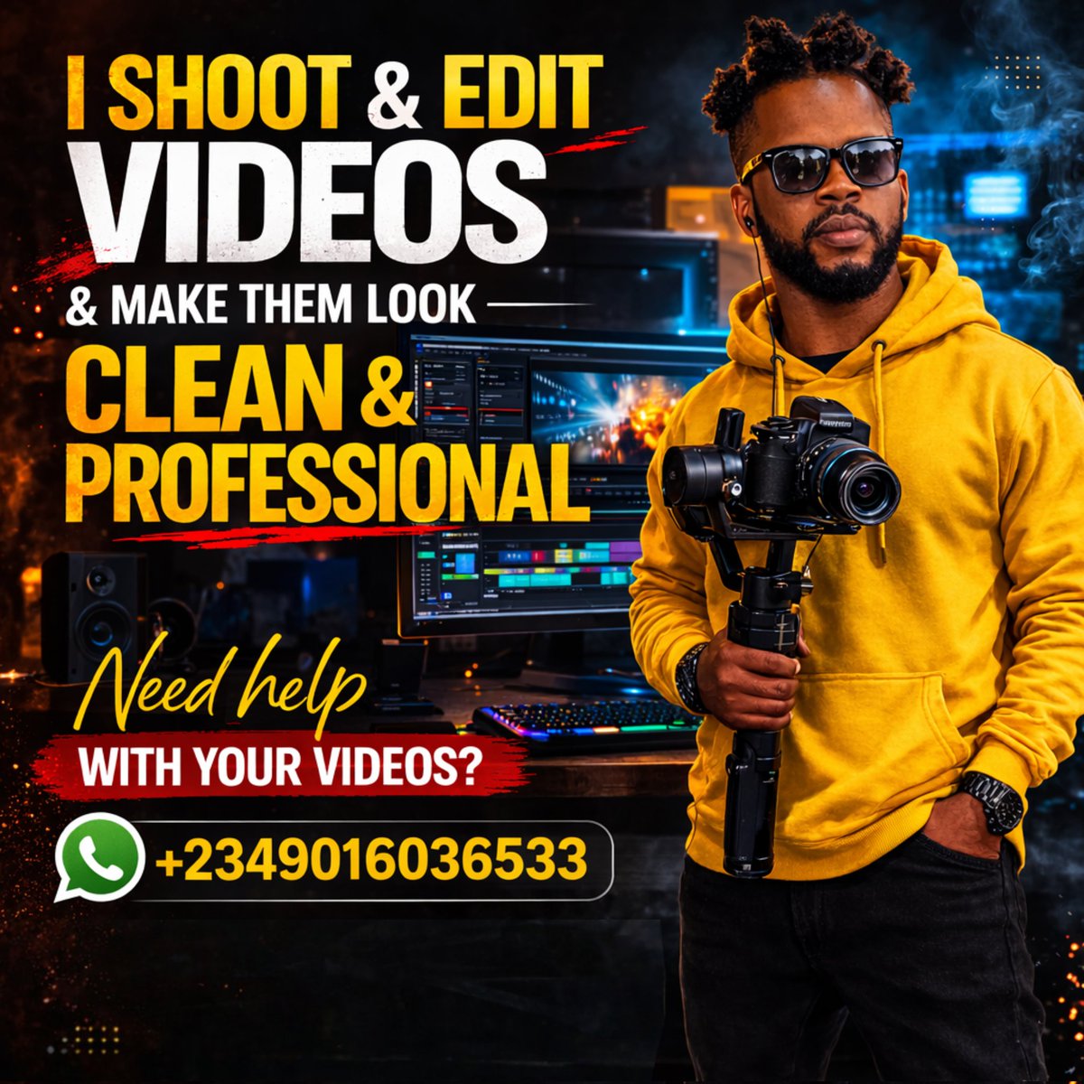 I shoot, direct &amp; edit videos (Brand/Product/Explainer/Testimonial/Company Profile/Promo videos) etc.
