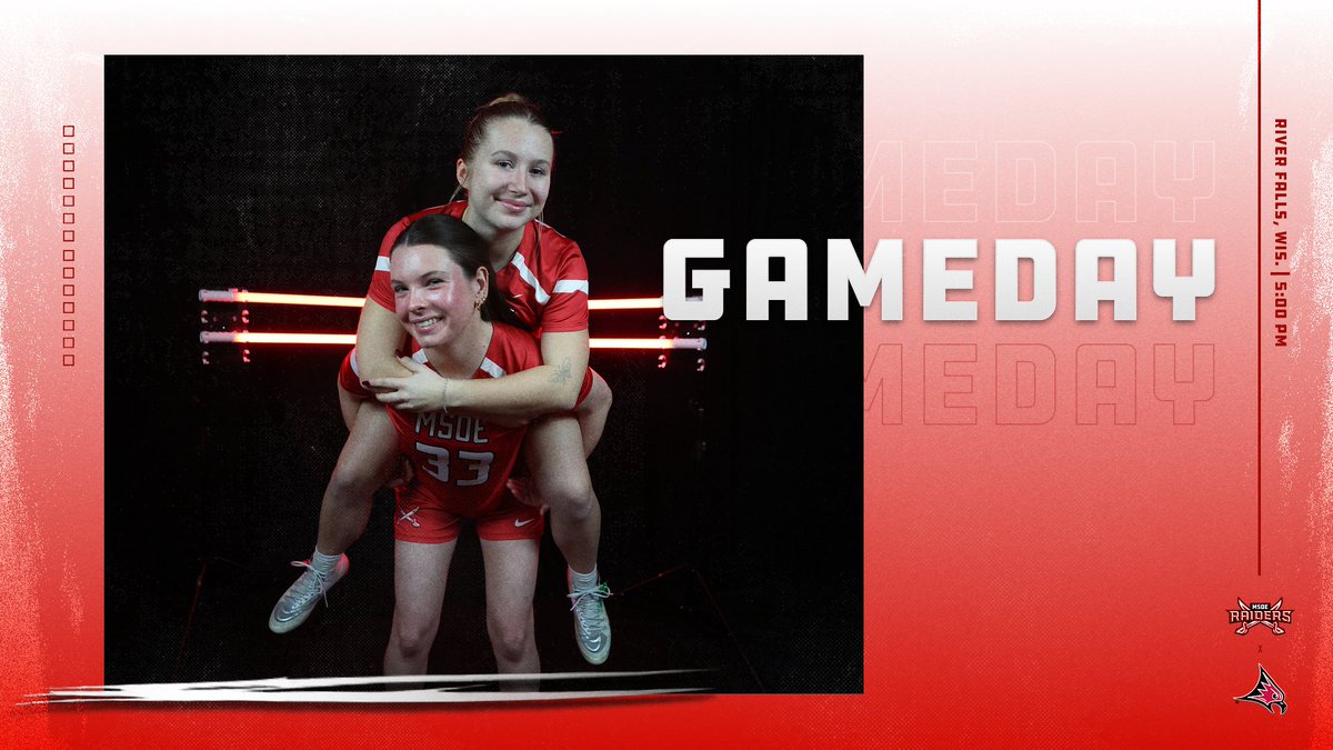🚨GAMEDAY🚨
🥍<a href="/msoewlax/">MSOE Women’s Lacrosse</a> at Wisconsin-River Falls
⏰5:00 p.m.
📍River Falls, Wis.
📺wiacnetwork.com/riverfalls/
📊uwrfsports.com/sidearmstats/w…

#TheRaiderWay #d3lax