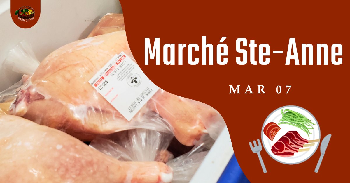 MarcheSteAnne's tweet photo. Marché Ste-Anne 7 mars ⛄ Ste-Anne Market March 7 - https://t.co/SvVIqqxrkG https://t.co/ofdqWva6c2