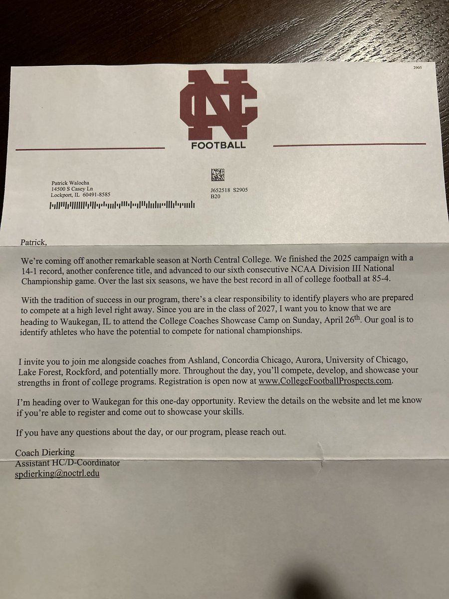 Patrick Walocha |6’2”| 2027 WR tweet media