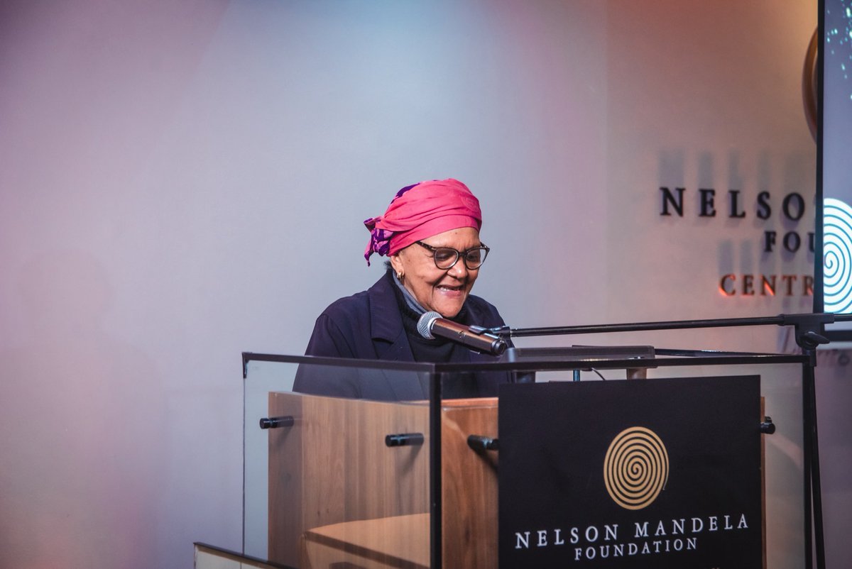 NelsonMandela's tweet photo. Former South African ambassador to the United States Barbara Masekela emphasises the importance of strengthening global solidarity. Reflecting on her time studying in the US, she says the civil rights movement and activism were central to shaping her political consciousness, adding that many young people today are not familiar with the history of slavery.

Watch live:
https://t.co/2DmBF2b57s

#KeepHopeAlive #JesseJackson #NelsonMandelaFoundation