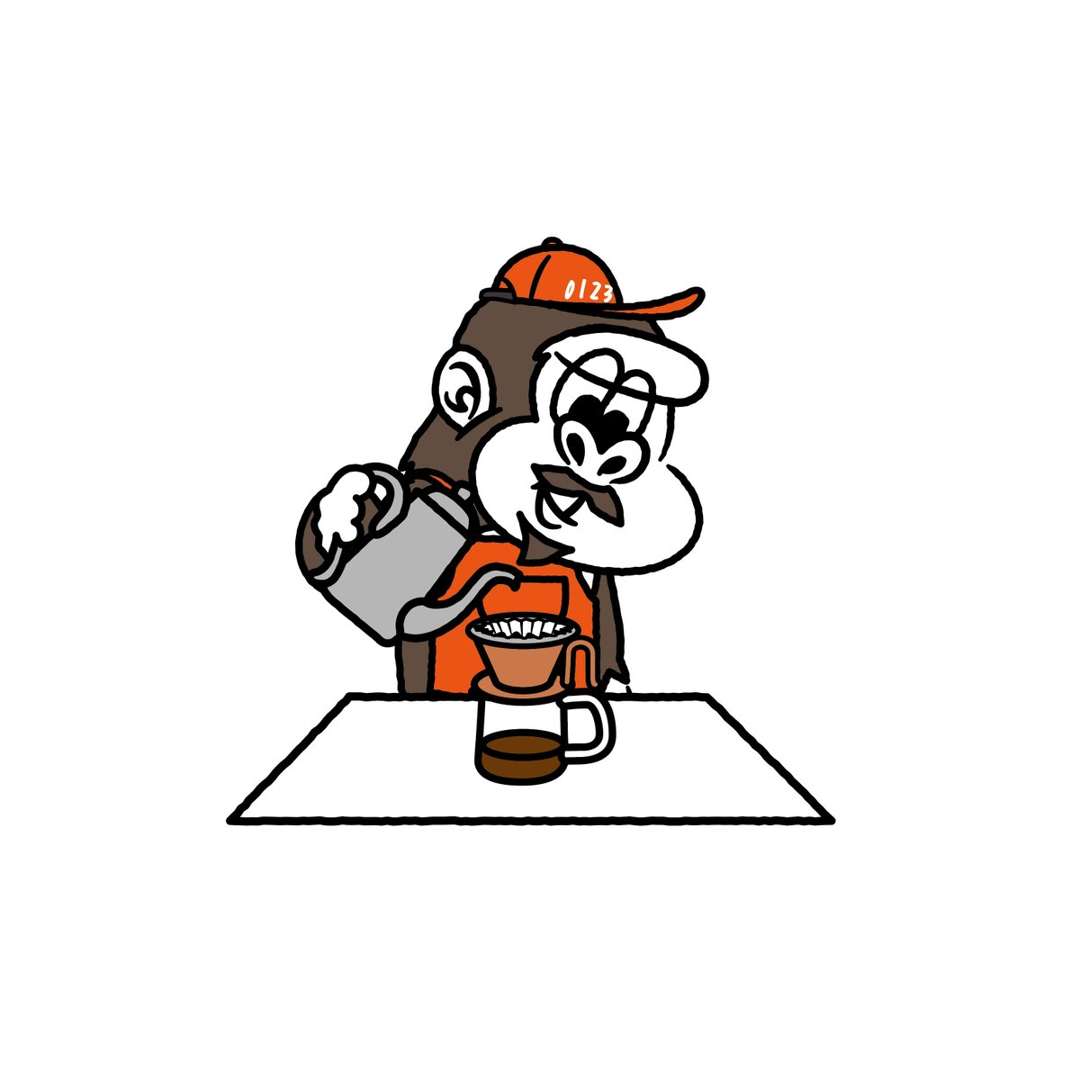 TakahashiTry's tweet photo. 山形県の山形市みはらしの丘にある「0123 CAFE」さんのキャラクターを制作しました。#キャラクターデザイン
#企業キャラクター
#マスコット
#ロゴデザイン https://t.co/BvRpmKiK26