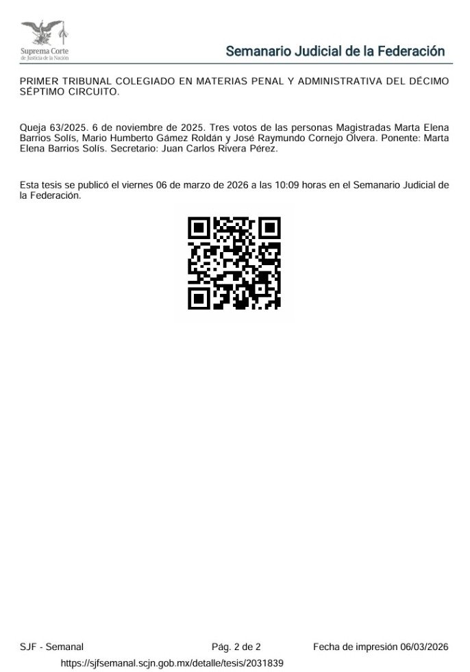 📌 Acceso a la justicia para personas con discapacidad

El descendiente de una persona con discapacidad puede promover un juicio en su nombre, aunque no tenga tutor

El juez debe designar un representante especial para garantizar su acceso a la justicia♿
sjfsemanal.scjn.gob.mx/detalle/tesis/…