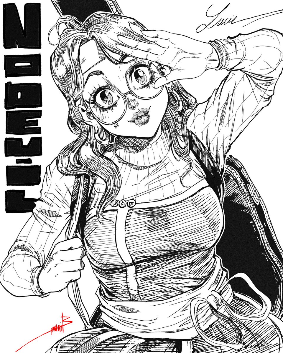 ijenli_art's tweet photo. Fanart : Lucie from "NO DEVIL" 🎸✨
On attend le 17 avril avec impatience ! Merci @Senchiro3 pour votre travail exceptionnel 🙏✨✨
.
#MangaFr #mangagirlwithglasses #fanart #shonen #nodevil https://t.co/ymKxNxzfYG