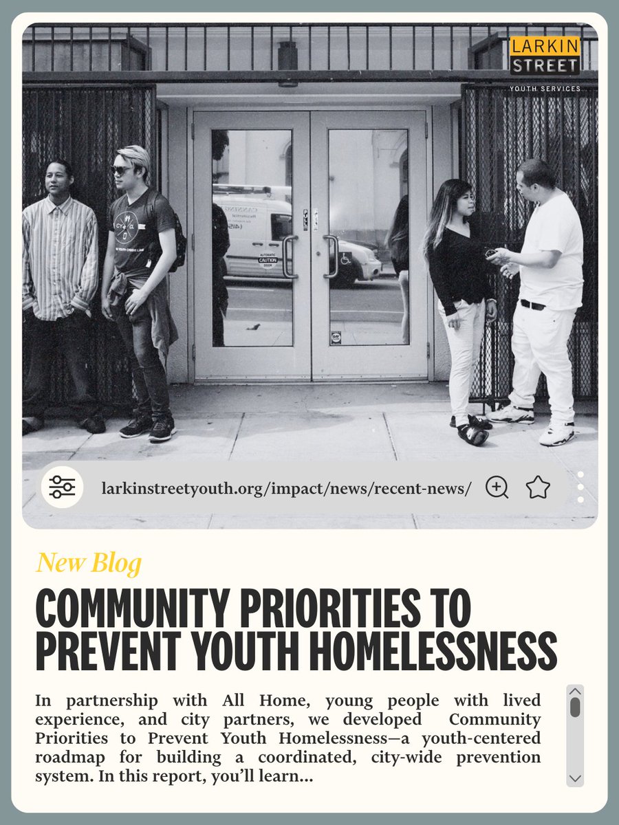 Larkin Street Youth Services tweet media