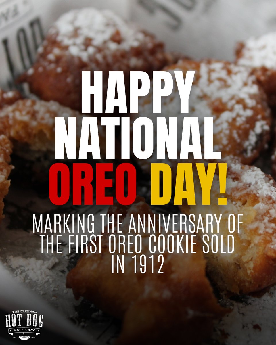 TheDog31730's tweet photo. You could go to the grocery store and grab a bag of them OR... we serve them up deep-fried and perfectly powdered. 😄 OREO

#oreocookies #deepfriedoreos #desserttime #theoriginalhotdogfactory https://t.co/3kWuJCeRCo