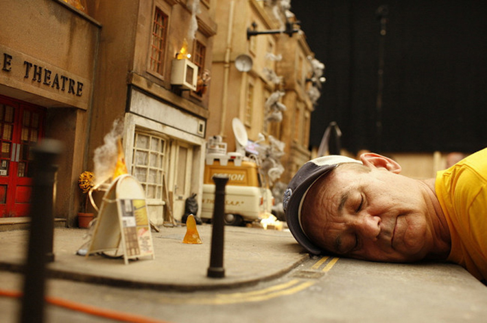 WesAndersonfc's tweet photo. Bill Murray literally on the set of Fantastic Mr. Fox . https://t.co/fm7SK1tSDQ