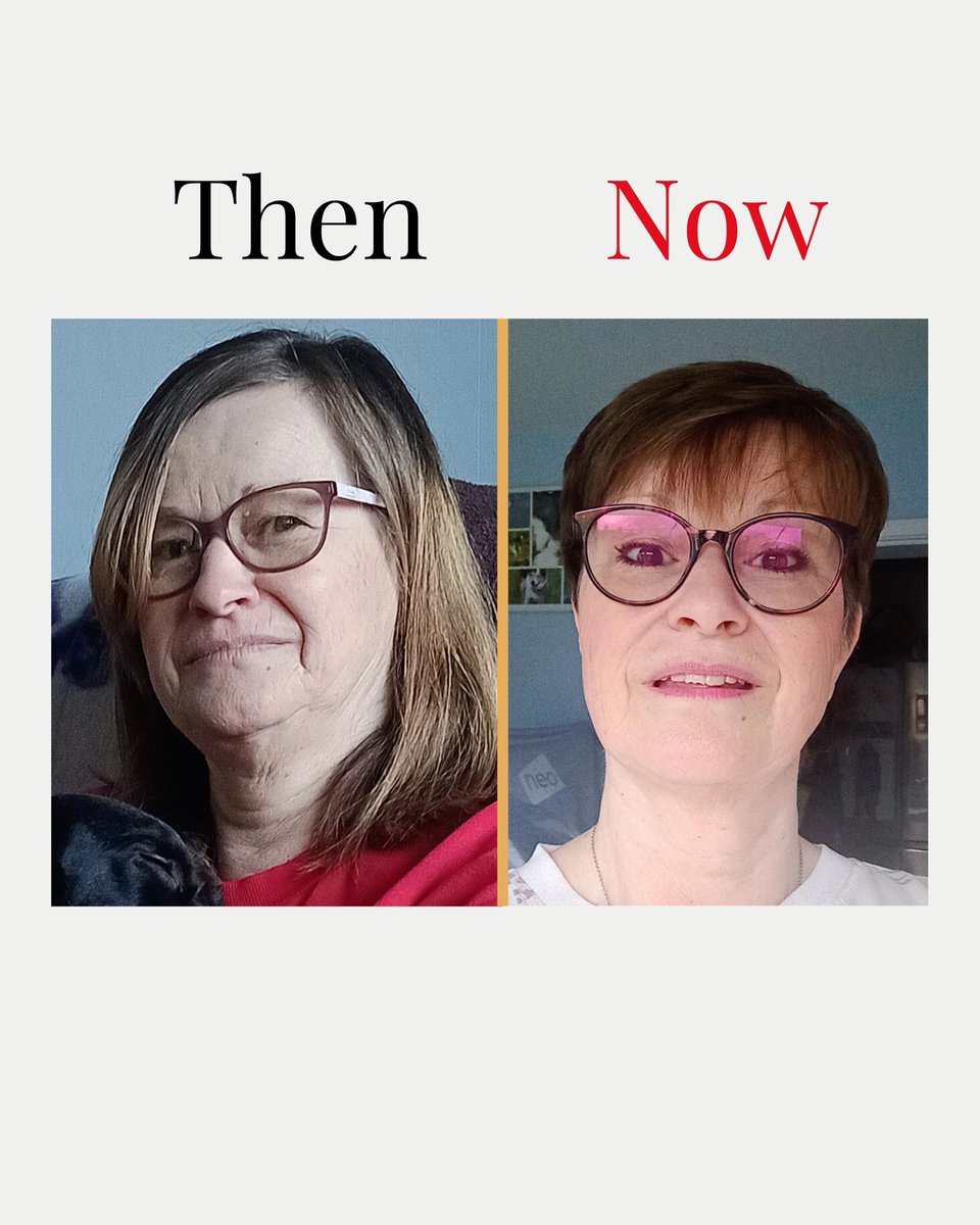 Over 600 days. 3 stone gone for good.

But what moves me most? The woman re-emerging. New glasses. Fresh haircut. Make-up for the first time in 15 years. Permission to be seen.

Slimpod isn’t a diet. It rewires how you think &amp; feel.

HUGE well done Sarah!