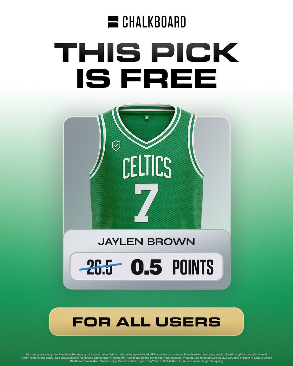 CallingOurShot's tweet photo. 4 Sneaky Fades Today. 👀🏀

Plus a FREE Pick... 🆓

New User to Chalkboard? Sign Up with Code "COS" and you'll get a FREE Pick + a 100% Deposit Match up to $100. 

Take Advantage! ⬇️
https://t.co/PeR8mZEsIE https://t.co/OnlxDCrmB0