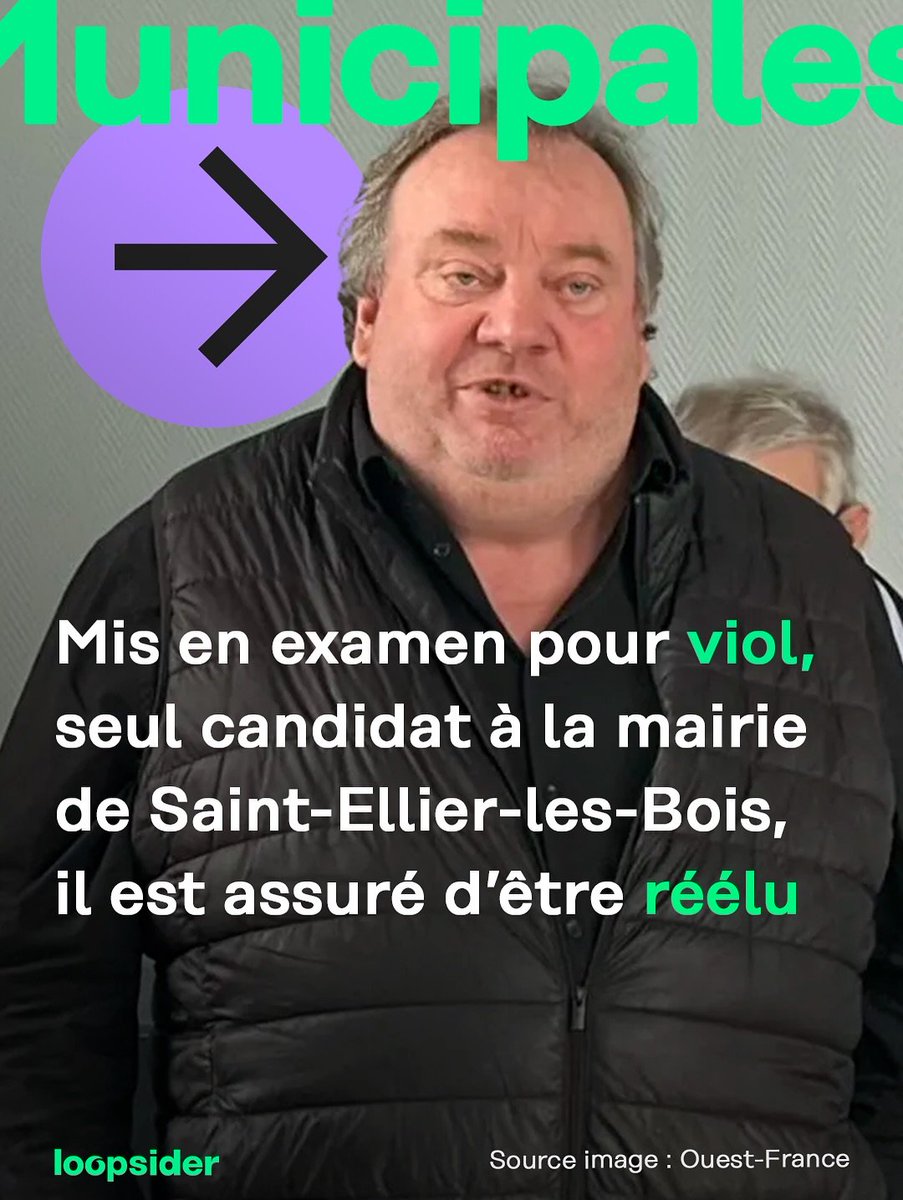 rannou_m's tweet image. #VIOLS #PEDOCRIMINALITE #MUNICIPALES  Mis en examen pour viol, détenteur d'images pédopornographique. sera réélu comme maire.