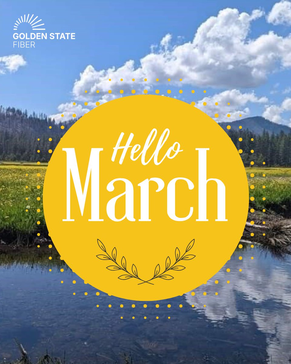 GStateFiber's tweet photo. Spring is around the corner 🌱 and so is faster connectivity.
At Golden State Fiber, we’re working to bring reliable, high-speed fiber internet to communities across rural California.

Stay tuned for updates this season!

#ConnectingCalifornia #Spring #FastInternet #Fiber https://t.co/resA9RByNy