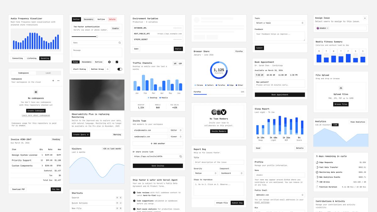 Today, we're releasing shadcn/cli v4. It packs a ton of features: shadcn/skills, presets, dry-run, monorepo and more. 

If you're using shadcn/ui with coding agents or need better control over the defaults, this is for you. 

Here's everything new: