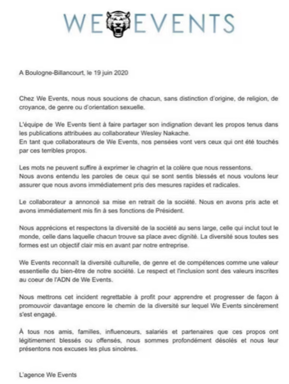 bkant's tweet photo. On peut nous en dire plus? #poupettekenza #wesley #weevents "Cet associé n'est pour le moment plus impliqué" vs "le collaborateur a annoncé sa mise en retrait de la société"...
Ils se sont inspirés de l'ancienne communication de Wesley pour sauver aujourd'hui la boutique et la marque All Quiet, la marque à Allan? 🤔