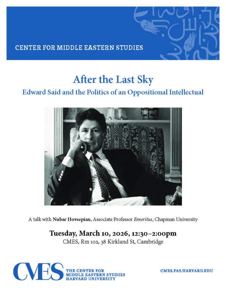 Harvard CMES tweet media