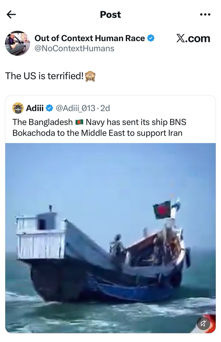 effucktivehumor's tweet photo. BNS Bokachoda going international.🔥

USA is trembling in fear. 💯 https://t.co/ZlQnsEGtmG