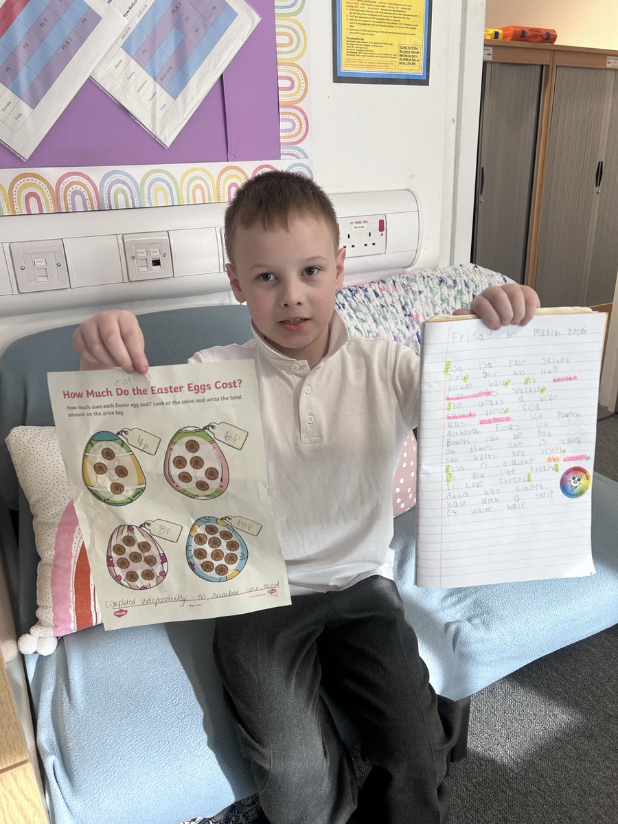 AitkenbarPS's tweet photo. This P4 boys has worked his socks off in both maths and writing today! ๐ ๐ We are so proud of your hard work ๐ #resilience #movinglearningforward https://t.co/MhOYDsrX2F