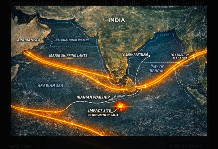 iamitesh's tweet photo. @waleedhuyaar07 Here is map where attack took place and sunk ship bro https://t.co/tbwFlD0kRV