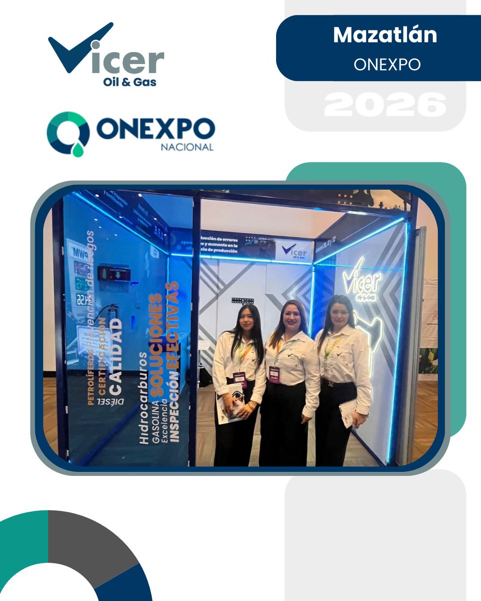 VicerVC's tweet photo. ¡Estamos presentes en ONEXPO Mazatlán 2026!

Te esperamos en el Centro de Convenciones y Exposiciones de Mazatlán, en los stands 1 y 2, donde estaremos compartiendo soluciones para fortalecer el control, cumplimiento y eficiencia en la operación del sector energético. https://t.co/fl1Y5Ly8Kv