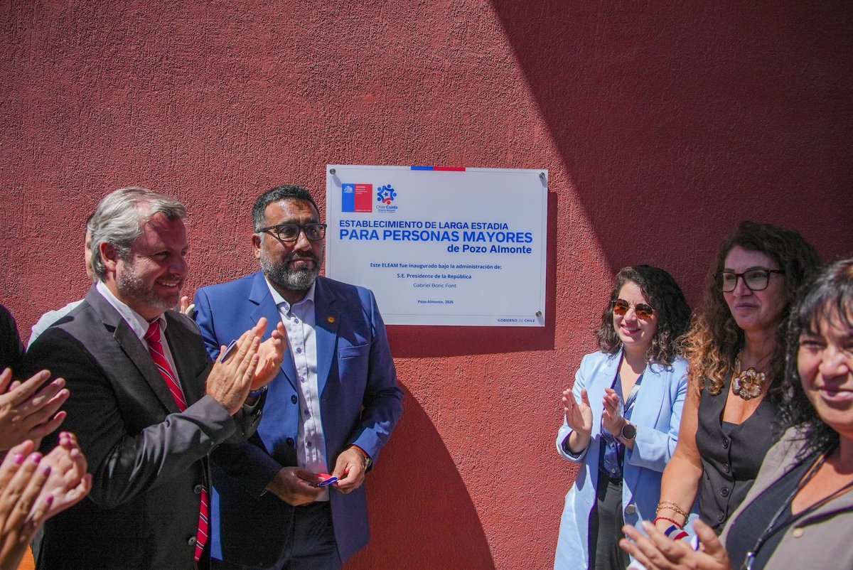 MinDesarrollo's tweet photo. Inauguramos el primer Establecimiento de Larga Estadía para Personas Mayores (ELEAM) público de la Región de Tarapacá, ubicado en la comuna de Pozo Almonte. Un lugar que será clave para aportar en el envejecimiento digno, activo y saludable de las personas mayores de la comuna. https://t.co/wq6vhk1QOV