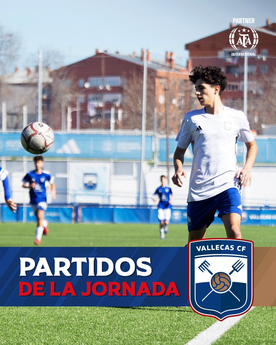 VallecasCF's tweet photo. 📅 ¡Apunta los partidos del fin de semana y anima al Vallecas C.F.! 

#VamosVallecas 🔵⚪ https://t.co/bdirDu6Y9k