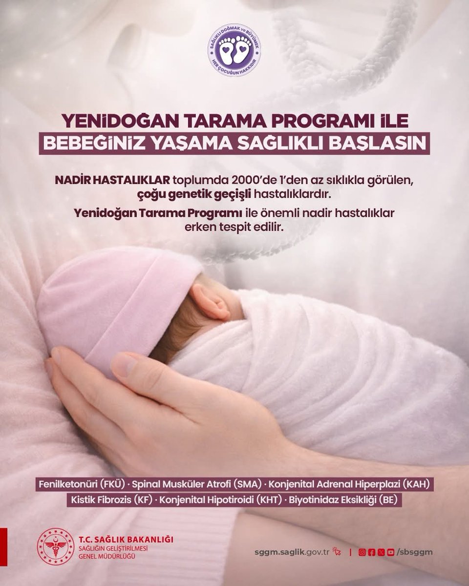 Nadir hastalıklar, toplumda az görülse de çoğu genetik geçişli hastalıklardır.

Evlilik öncesi Taşıyıcı Tarama Programı ve Yenidoğan Tarama Programı sayesinde birçok nadir hastalık erken dönemde tespit edilebilir.