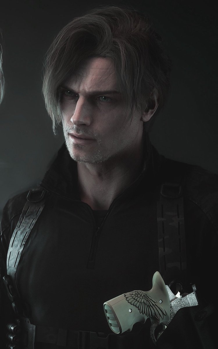 he’s SO handsome at the end of the game ugh that’s still rookie leon to me