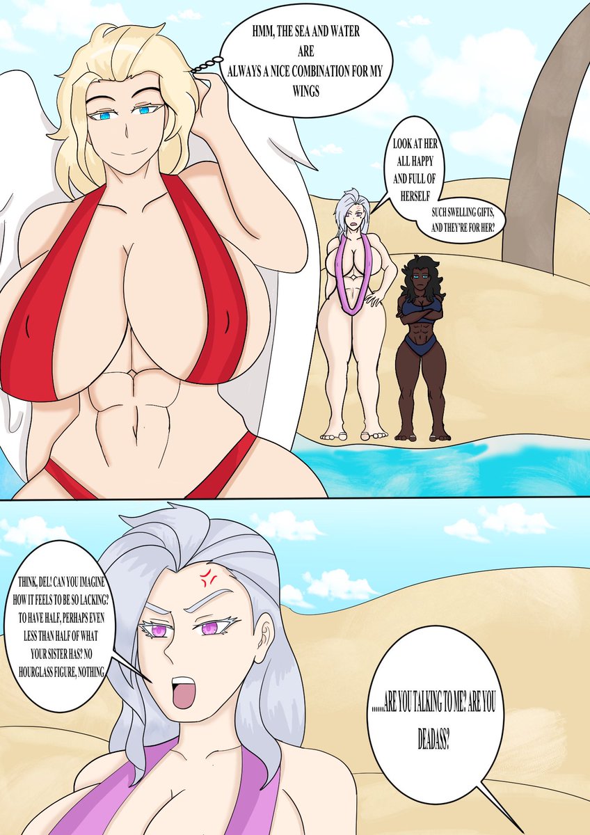 Sometimes a family trip to the beach is fun. Unfortunately, when you’re the shortest among your sisters, and they love to complain about you, it’s not so fun
Primarch design of fem Fulgrim and Sanguinius was made by <a href="/cnmbwjx3/">流星R（Commissions CLOSED）</a> 
#digitalart #oc #primarch #WarhammerArt