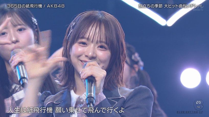 桜なのかww ♪365日の紙飛行機 #AKB48_名残り桜