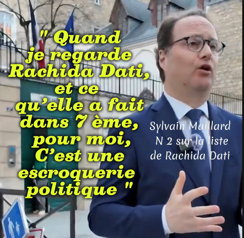 Encore une fois, les Français n’en peuvent plus de ces politiques qui déshonorent la politique, les copains de Mme Dati sont à son image. 
Paris - Knafo - 15 mars