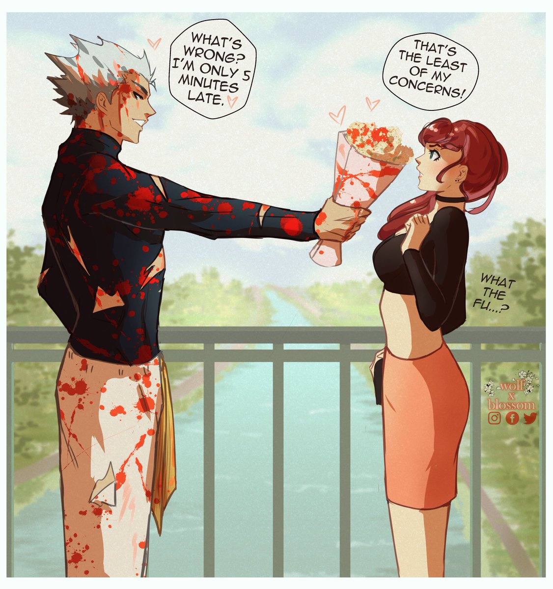 Dating a Hero Hunter 💐🩸✨
#garou #oc #yumeship