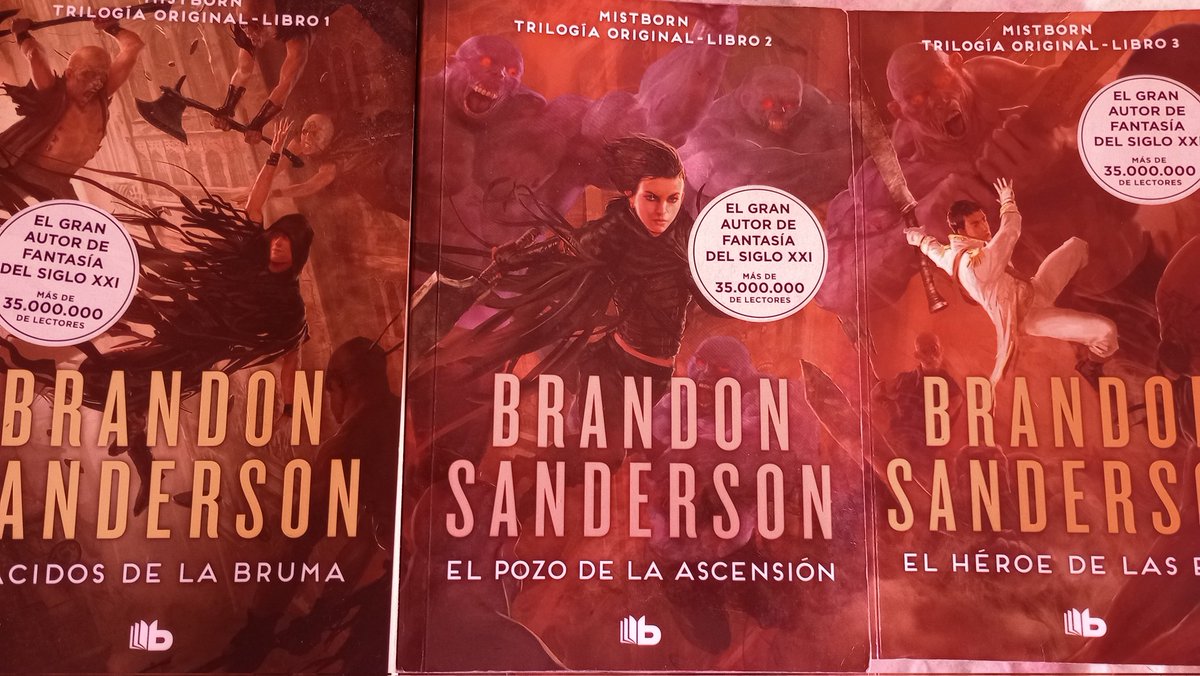 BlackFlagg_'s tweet photo. Ayer terminé de leer esta obra maestra de @BrandSanderson 

Increíble saga, está demasiado bien armado todo desde el primer libro, el final del héroe es lo mejor que lei en mí vida

Me hizo volver a apasionarme por la lectura, lo recomiendo a cualquiera que quiera empezar a leer https://t.co/tDT3Pc5XF8