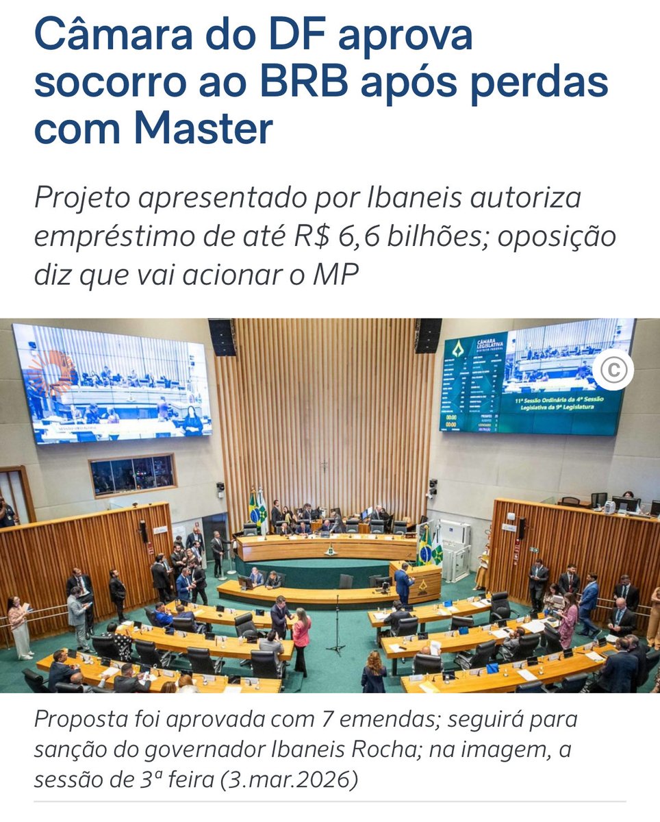 Glauconbraido's tweet photo. 🚨 BRB sendo capitalizado com até R$ 6,6 bilhões de dinheiro público.
📦 Correios voltando ao prejuízo bilionário.
Estatais no Brasil seguem a mesma lógica: se der lucro → governo usa politicamente 📣 se der prejuízo → o contribuinte cobre. 💸 https://t.co/buX6MaLXUZ