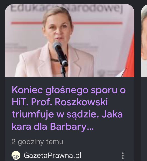 <a href="/barbaraanowacka/">Barbara Nowacka</a> Szanowna Pani Minister życzę Pani więcej takich zwycięstw! 😂 PS też będziemy składać apelację.