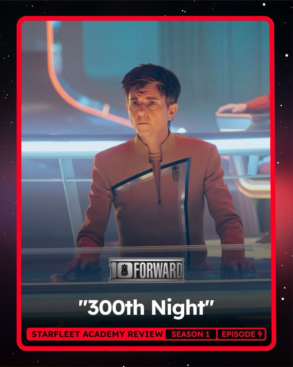 CloneStarPod's tweet photo. 🖖 REPORT TO TEN FORWARD🖖
“300th Night” starts as a celebration & turns into a full-on escalation. Big choices, real consequences, & a cliffhanger that hits HARD. We’re recapping & reviewing #StarfleetAcademy ep 9 today.
Watch: https://t.co/uGDDxFQSBr
#StarTrek #TenForward https://t.co/HDZuW1zLIC
