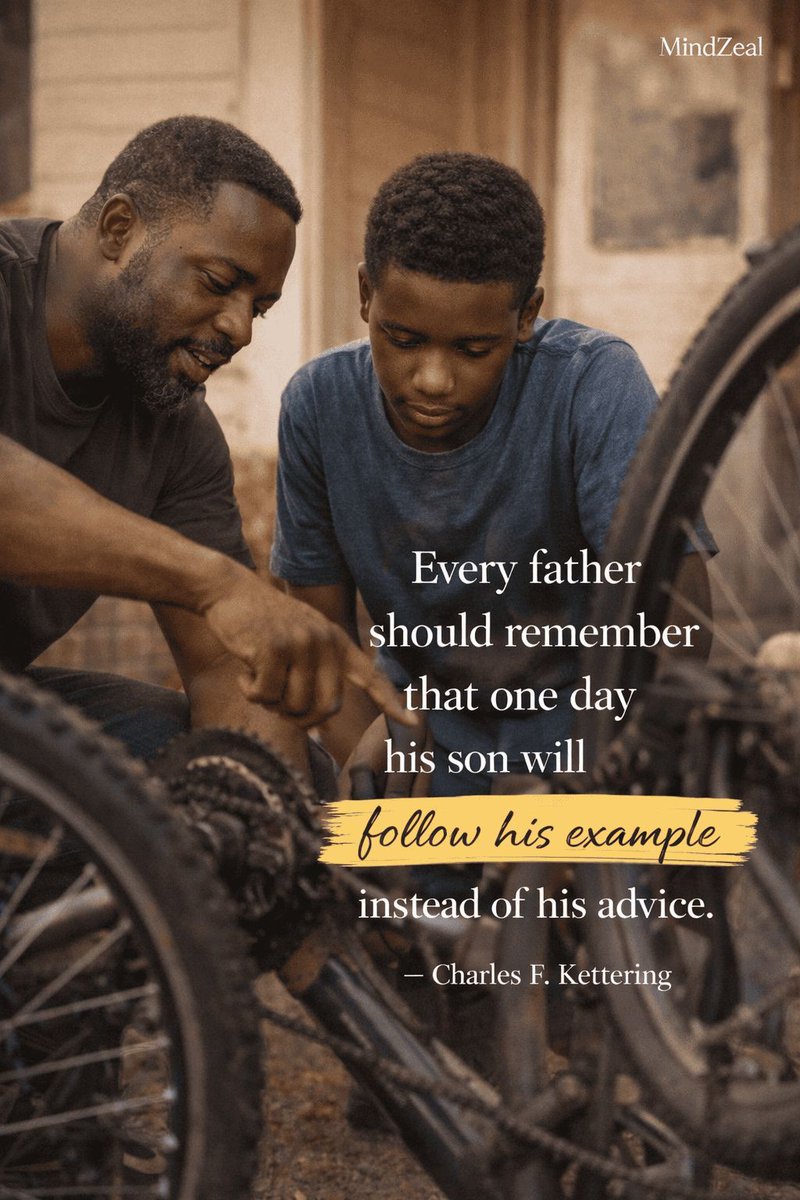 Your son will not become what you say.
He will become what you show.
Live in a way that makes him proud to follow your path.

#FatherSon #RaiseStrongMen #LeadWithIntegrity #LegacyBuilders #MindZeal