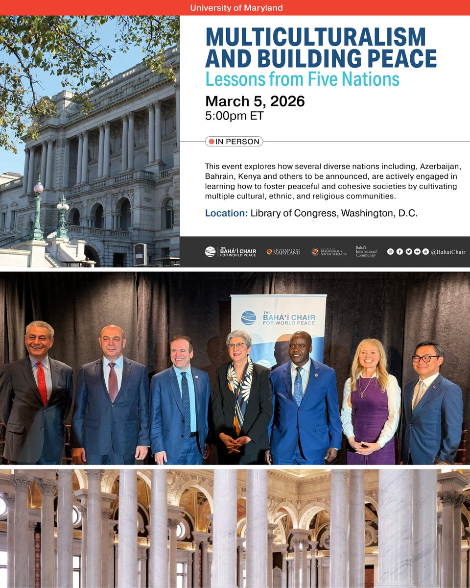 Bahá’í Chair UMD tweet media