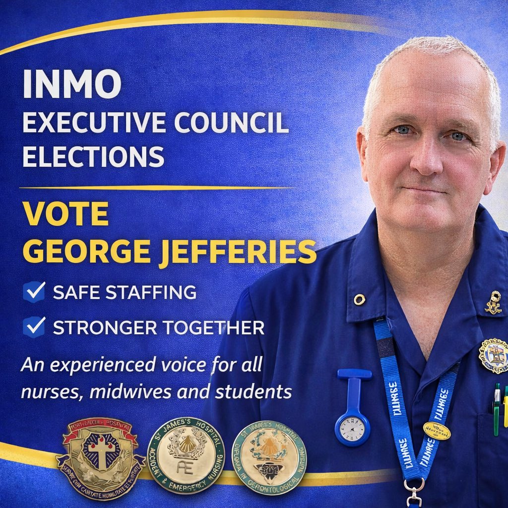 GeorgeJefferie5's tweet photo. Please consider voting for me in the upcoming INMO Executive Council elections.

Ballot paper in the WIN magazine which is currently been distributed to all members of INMO. https://t.co/yG68FTHsDL