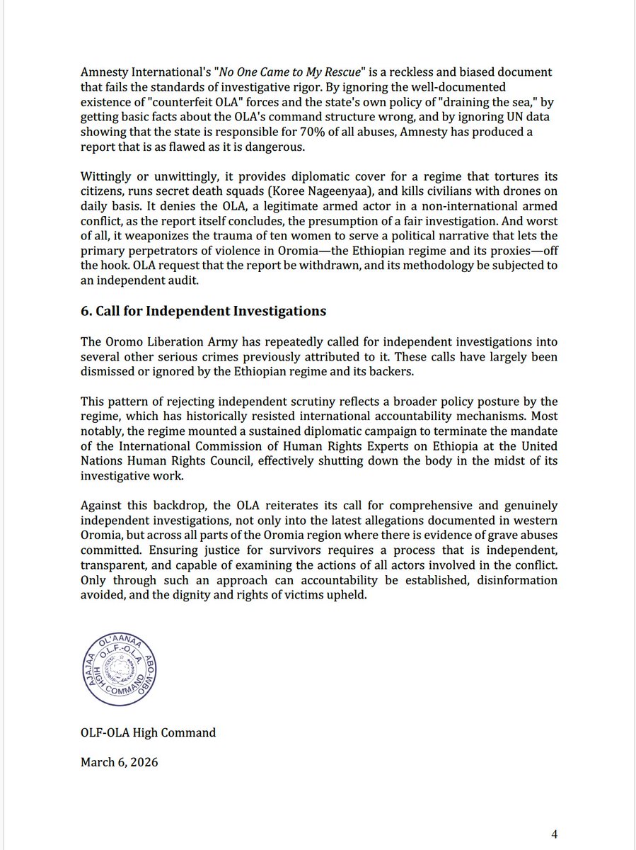 Oromo Liberation Army OLF-OLA tweet media