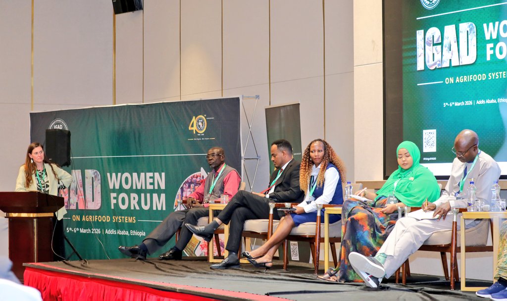 FarmGirlDJ's tweet photo. For two days in Addis Ababa, I joined the #IGAD #FRSP #Women Forum on #Agrifood Systems representing women agricultural cooperatives from Djibouti.

It was a valuable space bringing together women farmers, policymakers, the private sector, and partners from across the region to discuss how to strengthen women’s role in agrifood systems.

We spoke about access to land, finance and markets, climate-smart agriculture, and opportunities for women in agribusiness.

The forum closed with the adoption of the Terms of Reference for the IGAD Women Forum on Agrifood Systems, setting the foundation for a regional platform to support collaboration and women’s leadership.

Women are already at the heart of food systems. Their voices must also be part of the decisions shaping their future.
#WomenInFoodSystems #IGADWomenInAgriculture #RisingWithIGAD #Djibouti
