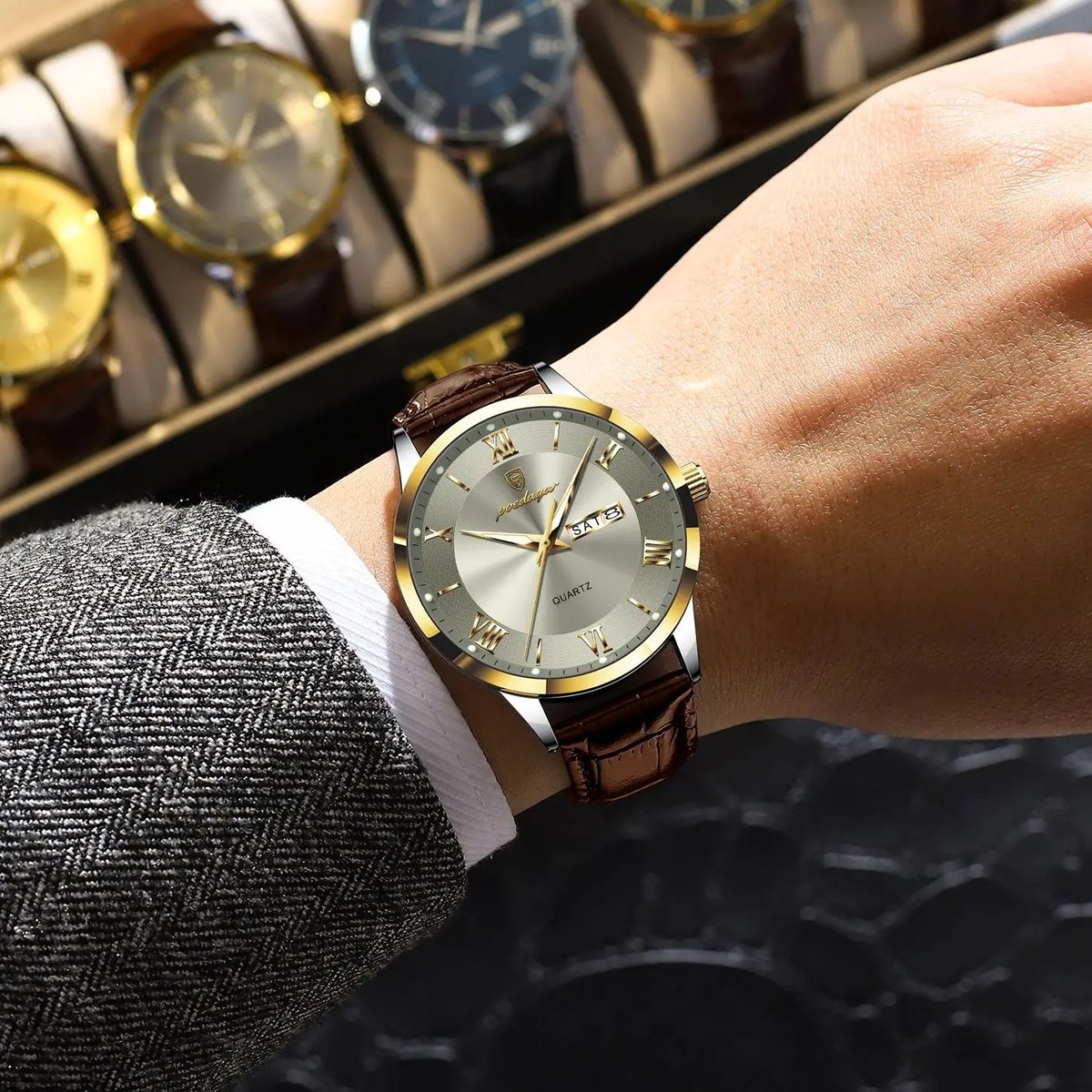 Lamar_store1's tweet photo. POEDAGAR Original Fashion Watch For Man Leather Date Week Quartz Men Watch Waterproof Luminous Business Men's Watches Male Reloj
#WomensDay 
#BEAUTYFULSKINFES 
👇Buy Now👇
https://t.co/dUCLabiyjf https://t.co/aG1JEN9XwK