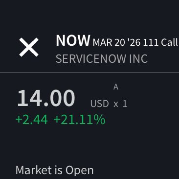Banana3Stocks's tweet photo. $NOW

This trade idea that was just for my SUBSCRIBERS 🍇…

Is now up $350% returns!!! 👀👀👀

🎯🍌🍌🍌

Not financial advice! https://t.co/zAOM0jSPJt