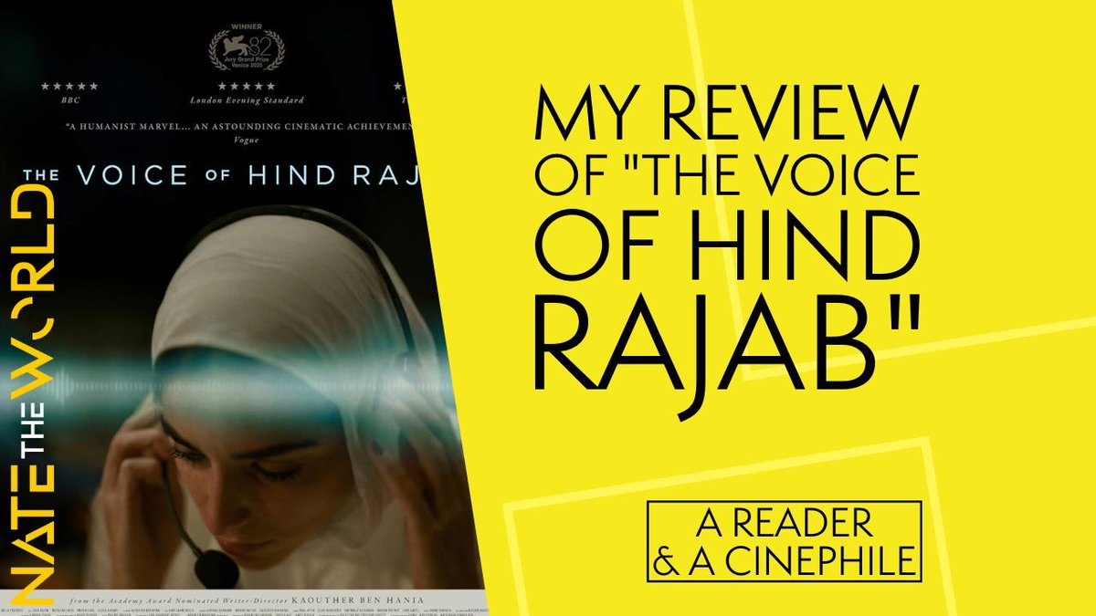 One of the most important movies I've seen in a long time. 

A Reader &amp; A Cinephile: The Voice of Hind Rajab — Natetheworld buff.ly/1QyPjgp