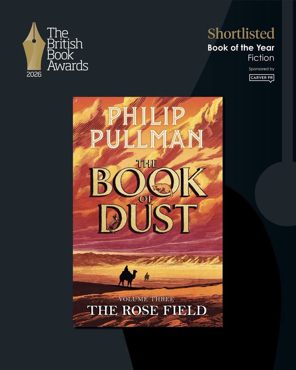 UA_Books's tweet photo. ✨The British Book Awards (#TheNibbies) 2026 shortlists are here and we’re delighted to see several UA clients nominated! ✨

THE ROSE FIELD by Philip Pullman – Fiction &amp; Audio (Fiction)
@philippullmanofficial @dfb_storyhouse @penguinukbooks https://t.co/QJJ8C6skfW