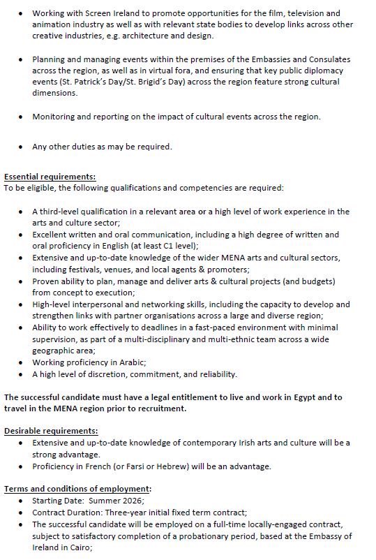 Embassy of Ireland Cairo tweet media