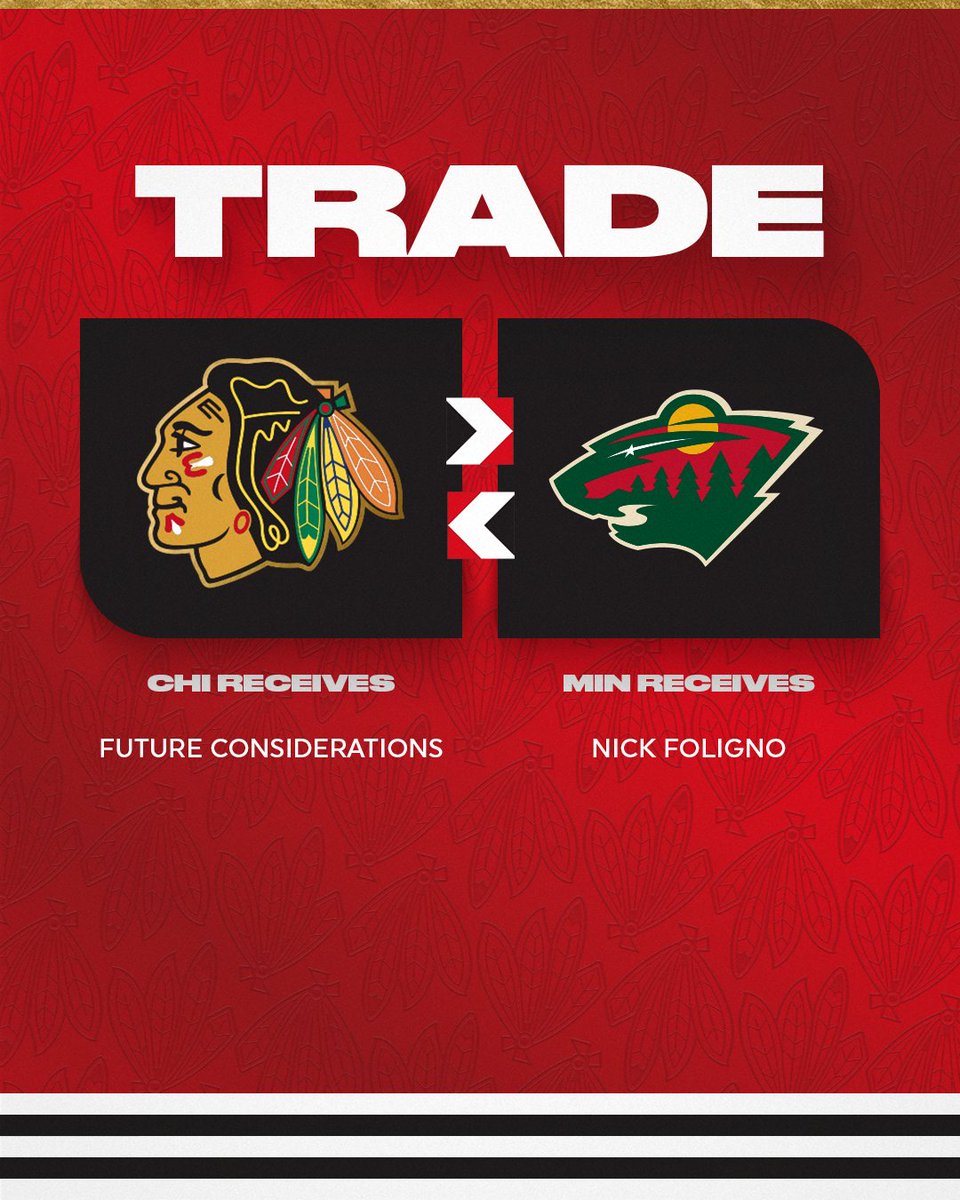 NHLBlackhawks's tweet image. trade alert🔔
