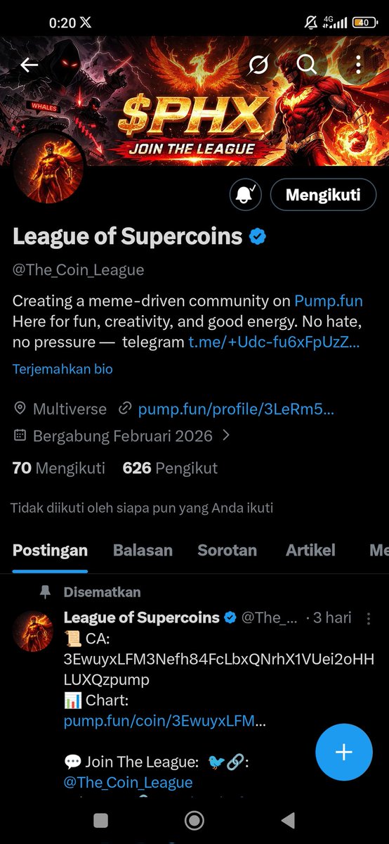Kudanil97's tweet photo. @The_Coin_League $PHX

EcvkKCwzq2EtQTn3nMYdo548NwyZYVmbjoVwSF7EVPU5 https://t.co/WMqJGZrfug